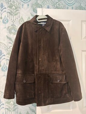 Polo Ralph Lauren Brown Suede Field or Chore Jacket